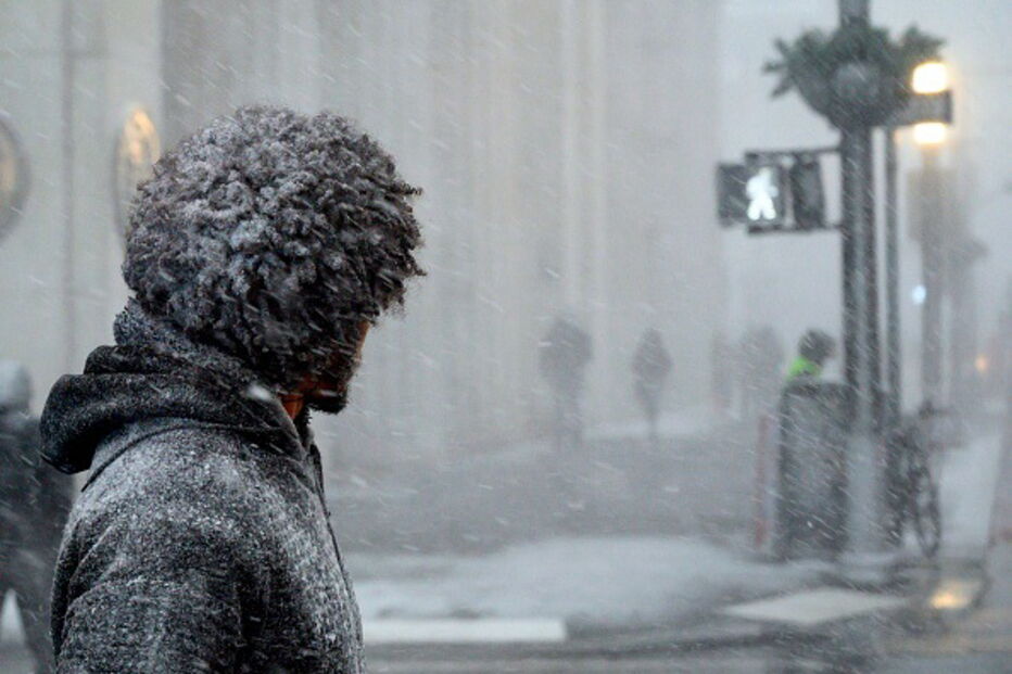 Temperaturas negativas deixam Estados Unidos da América pintados de branco