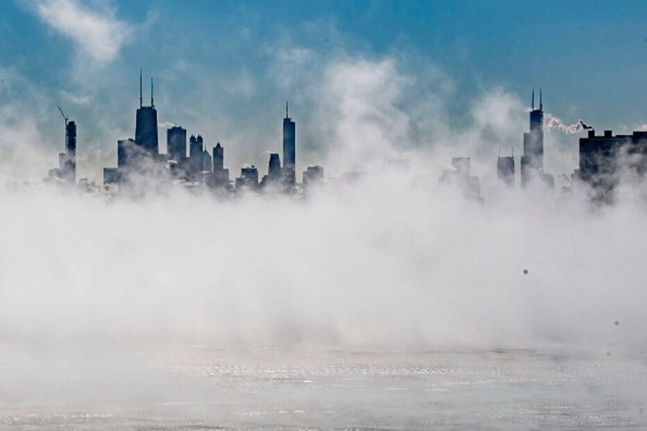 Temperaturas negativas deixam Estados Unidos da América pintados de branco