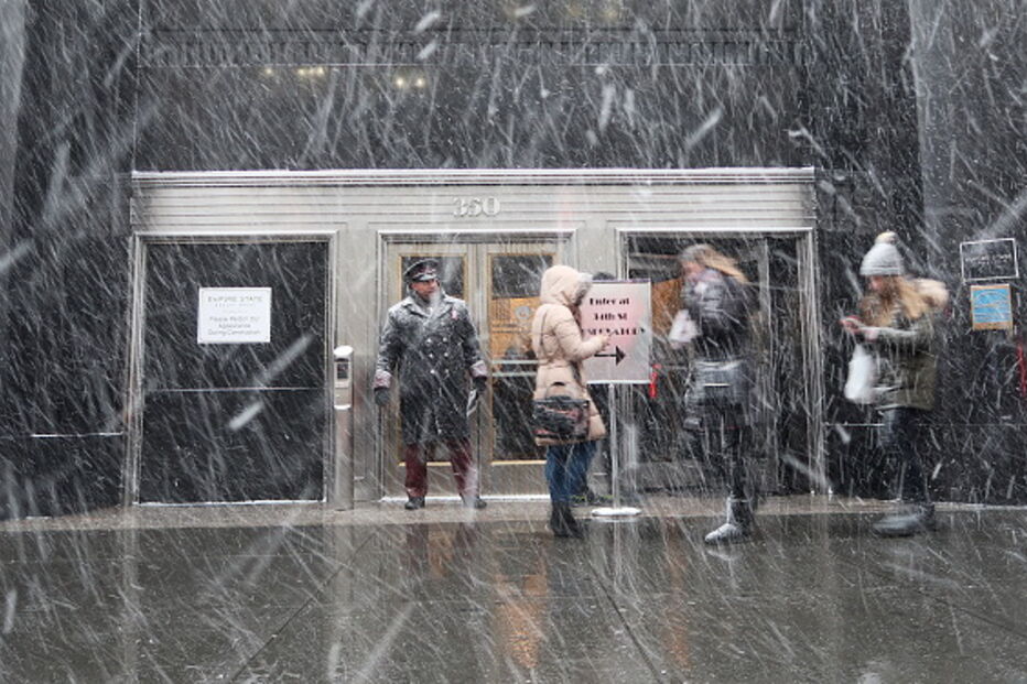 Temperaturas negativas deixam Estados Unidos da América pintados de branco