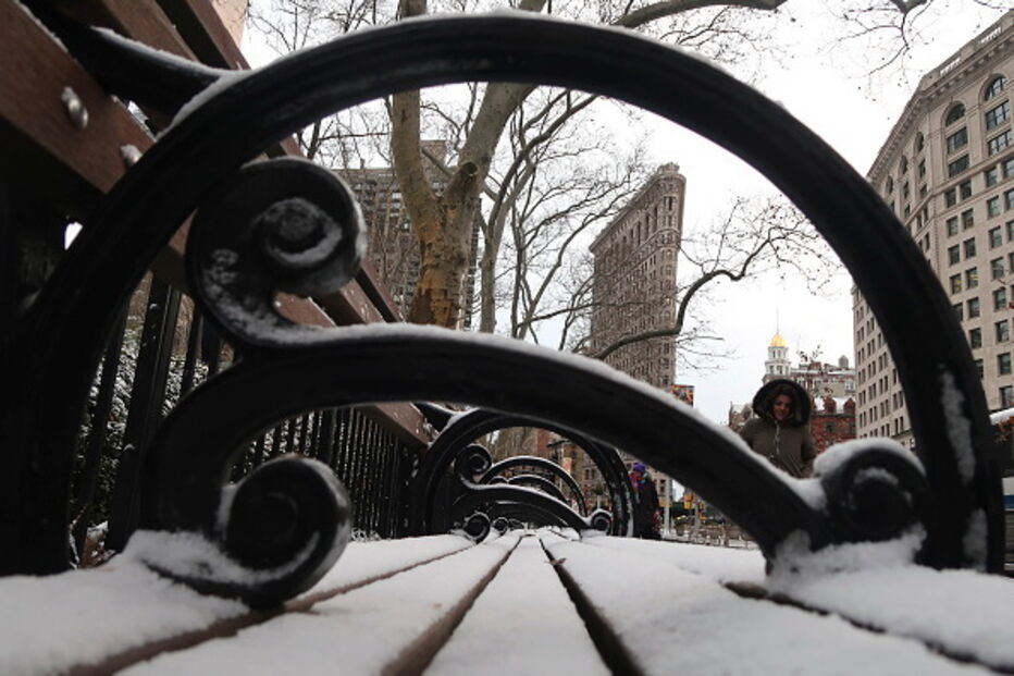 Temperaturas negativas deixam Estados Unidos da América pintados de branco