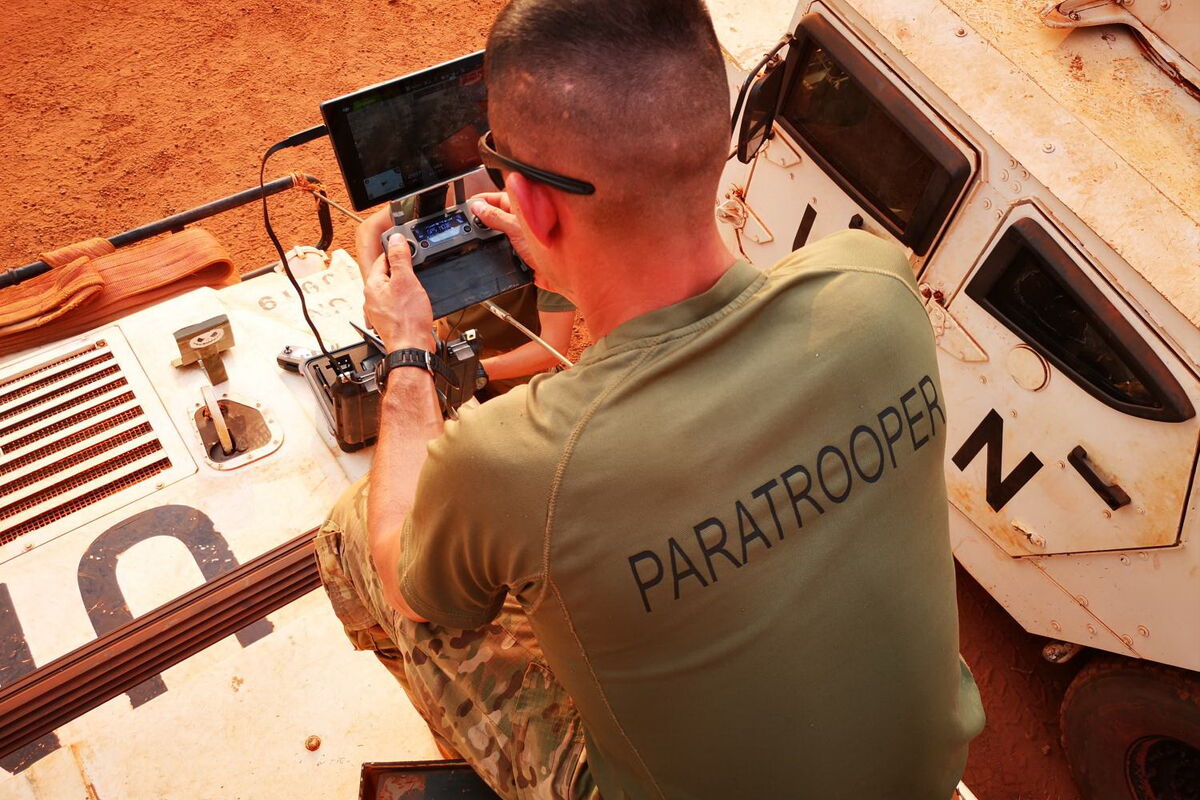 Militar português comanda drone durante missão na República Centro-Africana