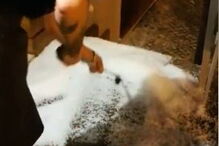 Na Ericeira já chove granizo