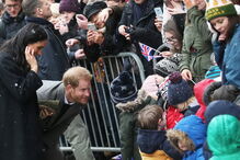 Frio não trava visita de Harry e Meghan