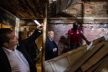 Visita de Santana Lopes ao bairro da Jamaica