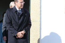 Pedro Passos Coelho no funeral do pai