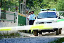 Militares da GNR no local onde o corpo de Pedro Henriques foi encontrado, em Castanheira de Pera