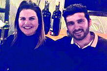 O casal no aniversário de CR7