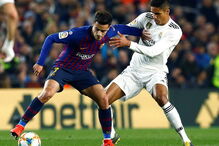 Duelo espanhol entre Barcelona e Real Madrid acaba empatado