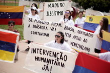 Marcha contra o governo de Nicolás Maduro marcada por alegria e esperança  