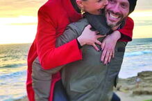 Cláudia Borges com o marido, Samuel Fortuna 