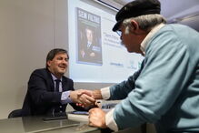 Bruno de Carvalho na apresentação do seu livro, em Lisboa