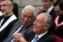 Marcelo Rebelo de Sousa ao lado de António Costa