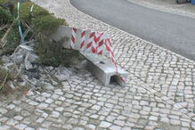 Local do despiste em Óbidos