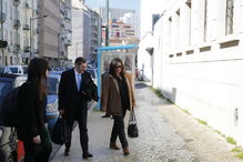 Sofia Fava já chegou ao tribunal