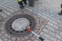 Bombeiros salvam ratazana presa em tampa de esgoto na Alemanha