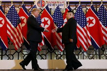 O encontro de Donald Trump e Kim Jong-un em imagens