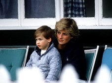 Princesa Diana e o filho mais velho, William