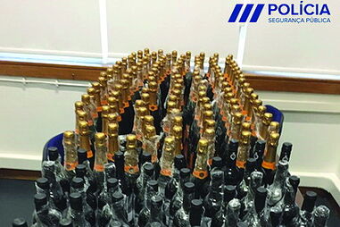 PSP recuperou 168 garrafas com valor total de 6571 euros 