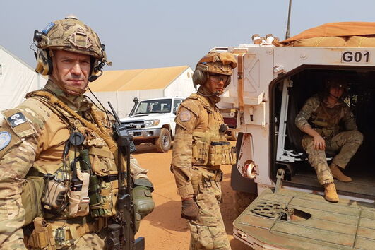 Tenente-Coronel Óscar Fontoura, comandante da 4ª Força Nacional Destacada, em Bambari, República Centro-Africana