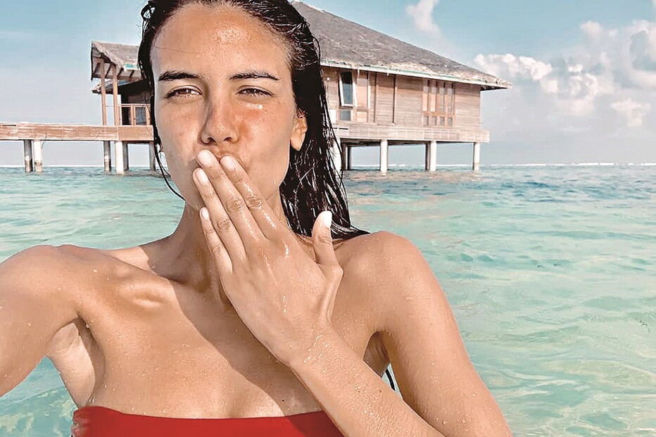 Isabela Valadeiro está numa ilha paradisíaca há vários dias 
