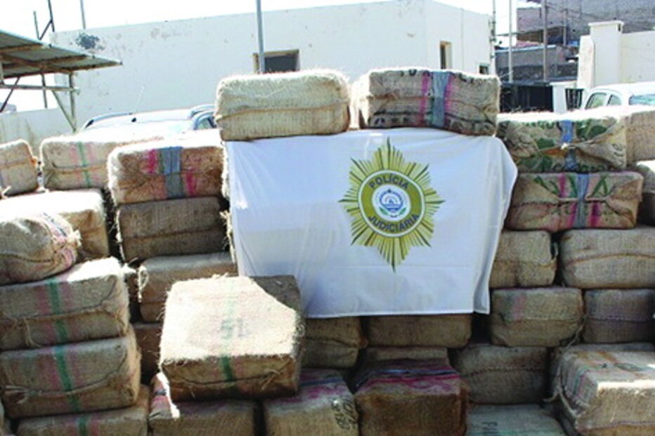 Droga que foi apreendida 