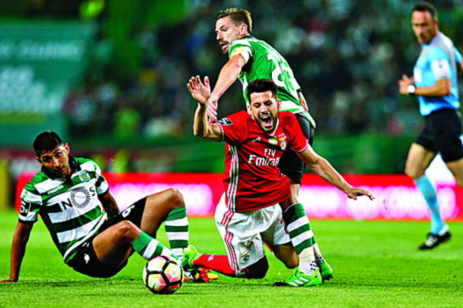 2016/17 Sporting-Benfica 1-1 | Adrien Silva marcou para o Sporting, Lindelöf empatou para o Benfica. Tudo igual