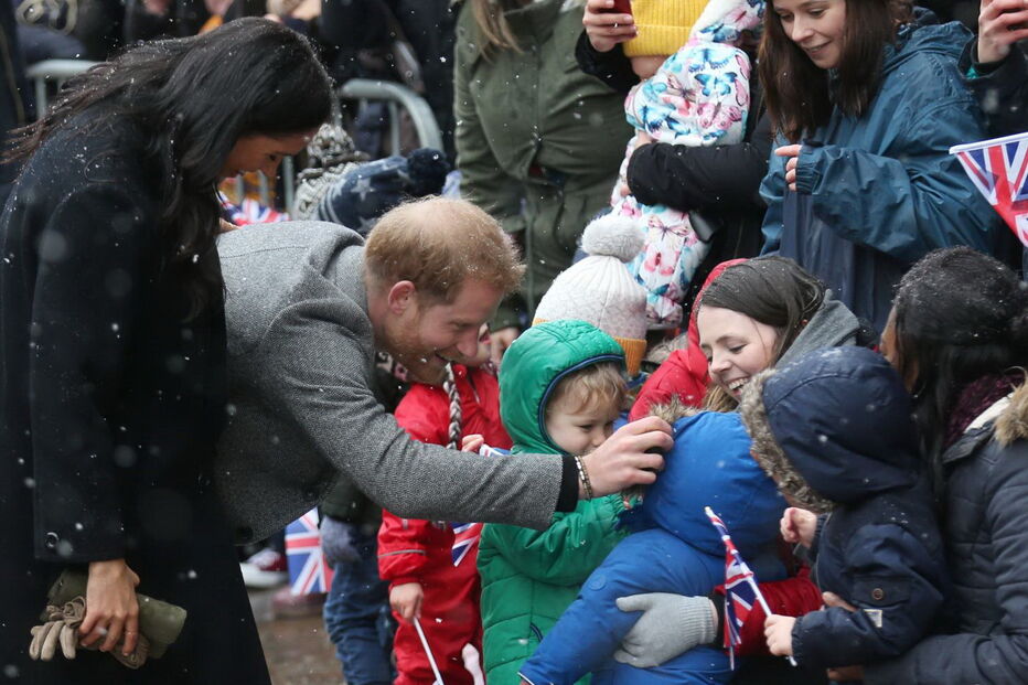 Frio não trava visita de Harry e Meghan