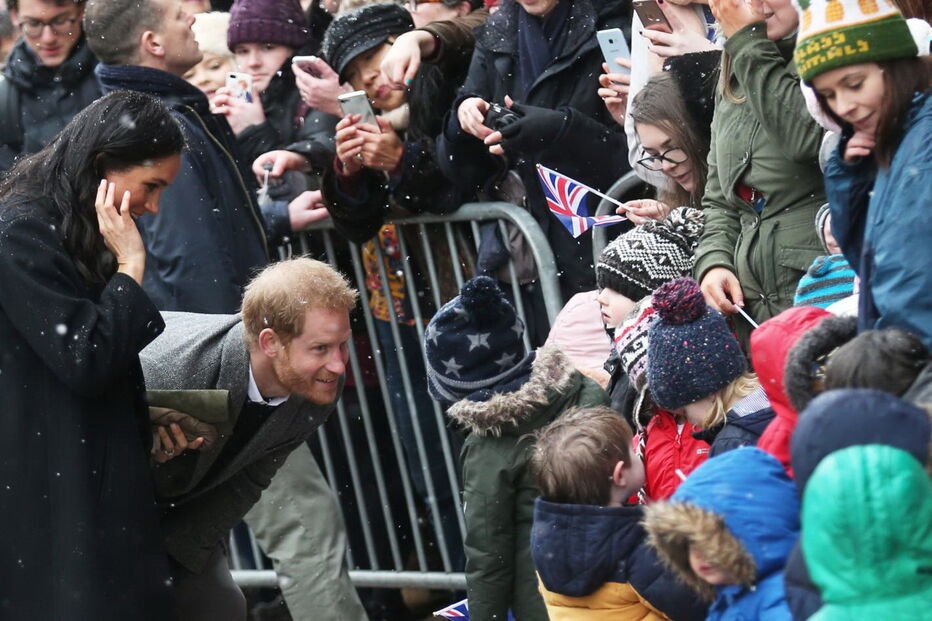 Frio não trava visita de Harry e Meghan