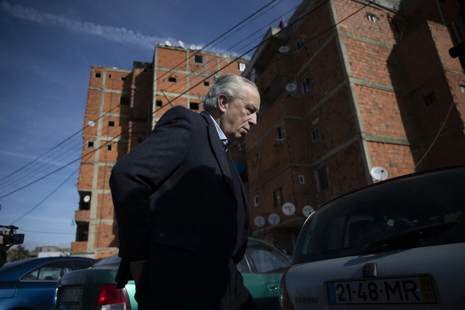 Visita de Santana Lopes ao bairro da Jamaica