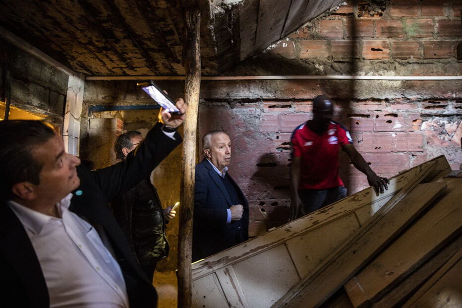 Visita de Santana Lopes ao bairro da Jamaica