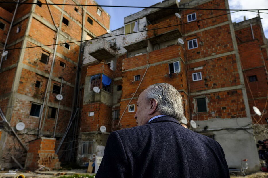 Visita de Santana Lopes ao bairro da Jamaica