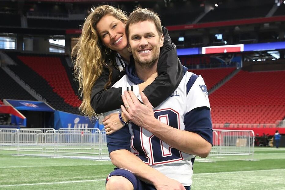 Gisele Bündchen com Tom Brady 