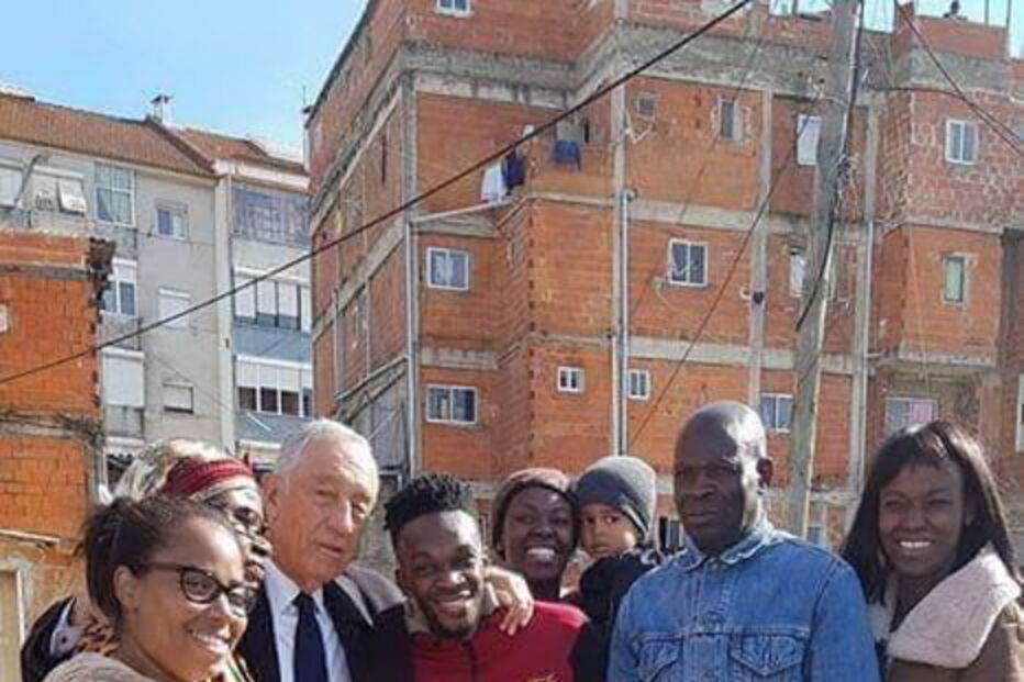 Marcelo Rebelo de Sousa visitou o Bairro da Jamaica no Seixal