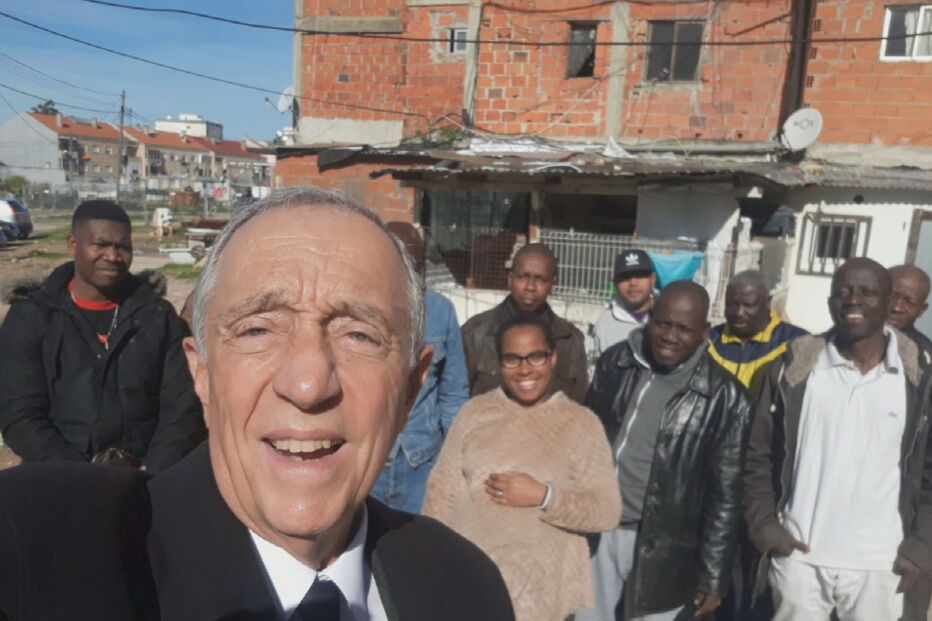 Marcelo Rebelo de Sousa visitou o Bairro da Jamaica no Seixal