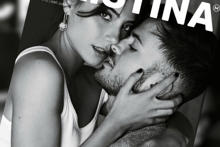 David Carreira e Carolina Carvalho na capa da revista Cristina