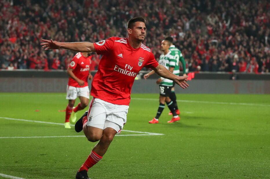 Gabriel comemora golo marcado ao Sporting na meia-final da Taça de Portugal