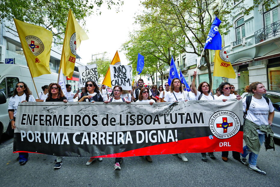 Protesto dos enfermeiros 