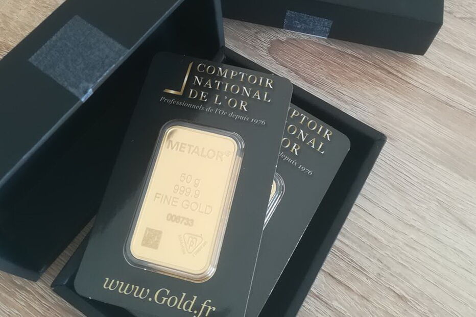 Barra de ouro da Comptoir National de l'Or