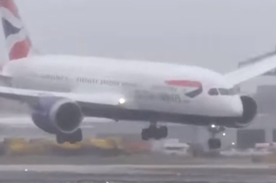 Avião falha aterragem devido a ventos fortes no aeroporto de Heathrow em Londres