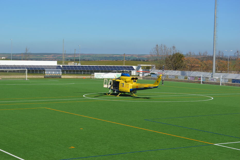 Helicóptero que chegou a ser utilizado