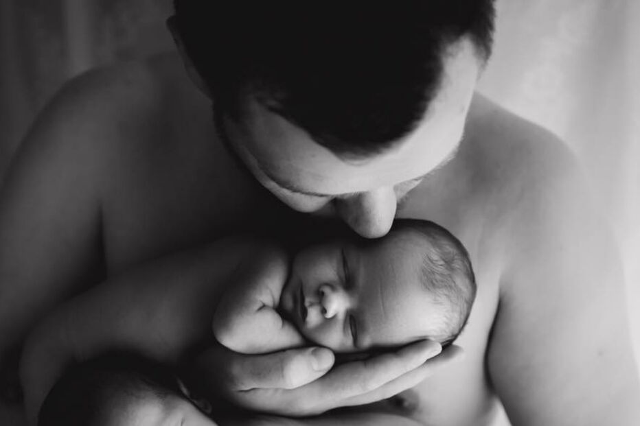 Paddy com os filhos gémeos