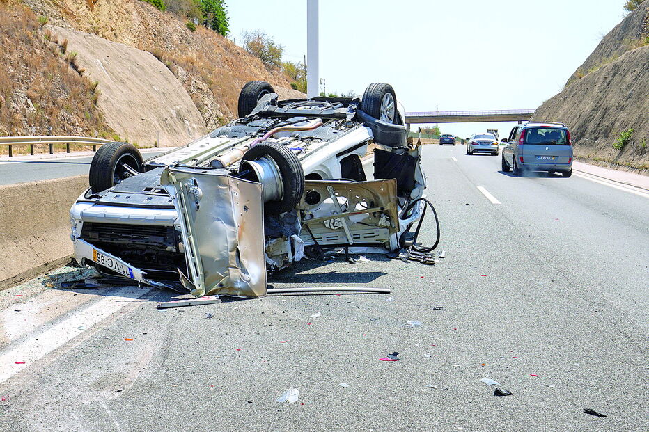 Acidente em estrada algarvia