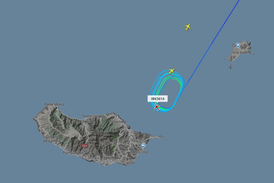 Pelo menos três voos desviados do aeroporto do Funchal devido a mau tempo