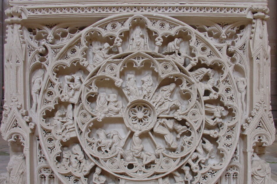 A Roda da Vida e da Fortuna, colocada no túmulo do rei D. Pedro