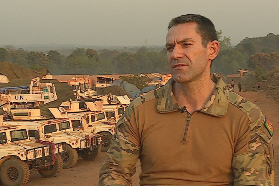 Tenente-Coronel Óscar Fontoura, comandante da 4.ª Força Nacional Destacada na República Centro-Africana