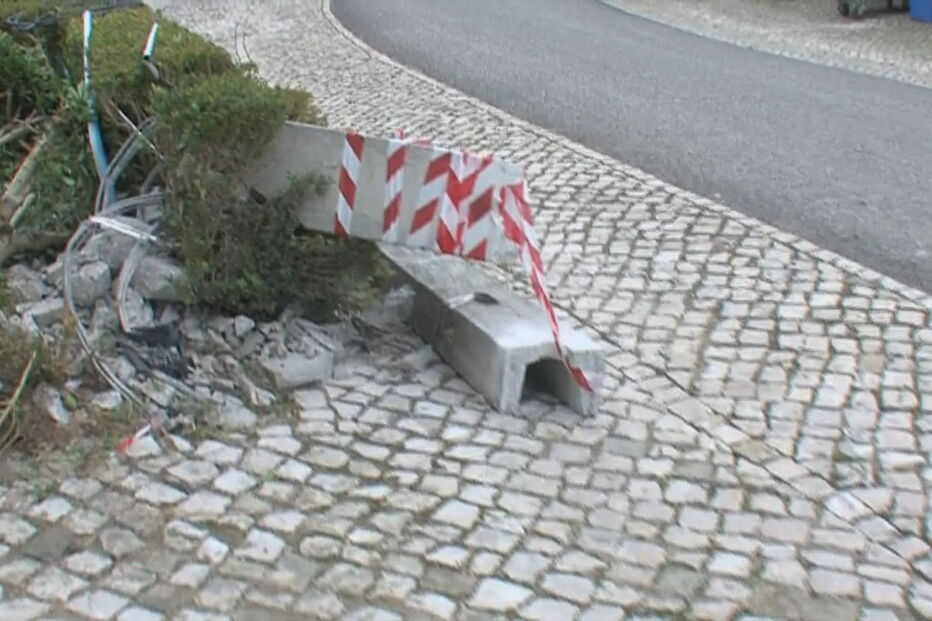 Local do despiste em Óbidos