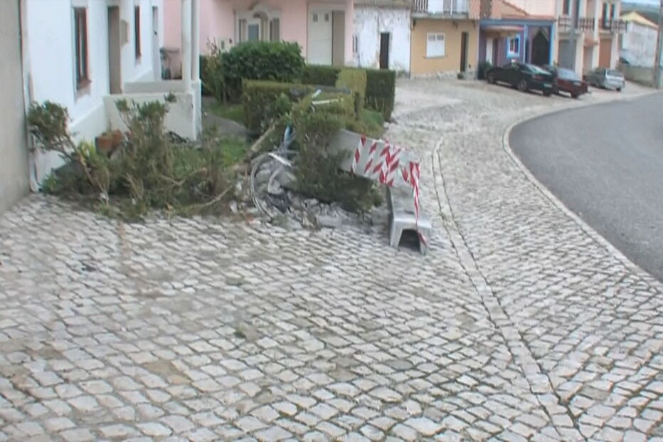 Local do despiste em Óbidos