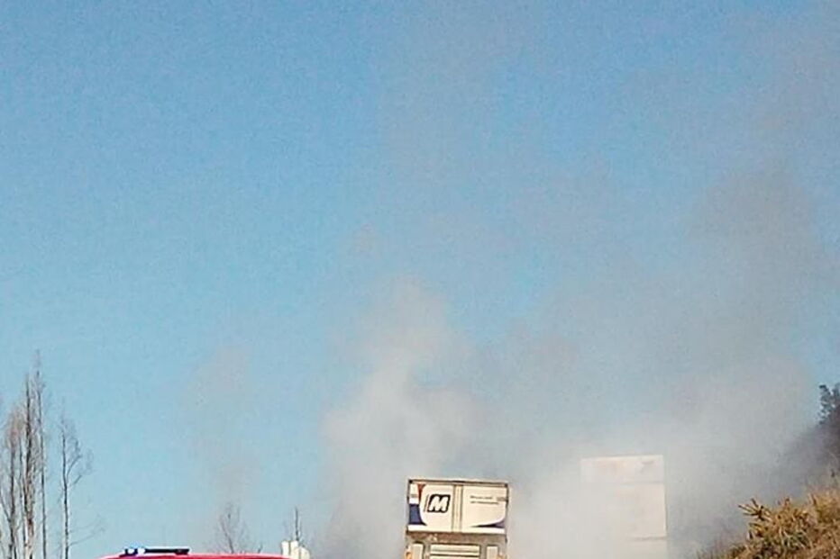 Camião em chamas no IC8 condiciona trânsito no sentido Pombal-Castelo Branco