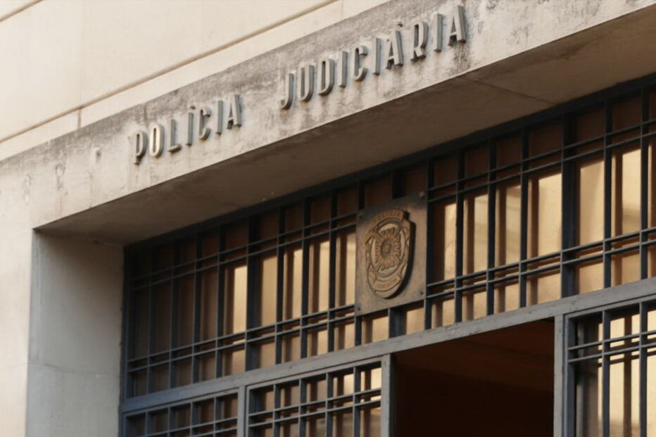 Protesto durante a greve dos investigadores da Polícia Judiciária