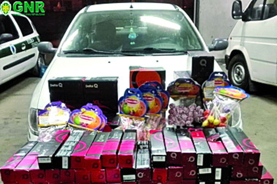 Material apreendido pela GNR